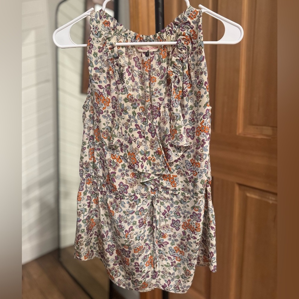 Rebecca Taylor Multicolor Floral Blouse